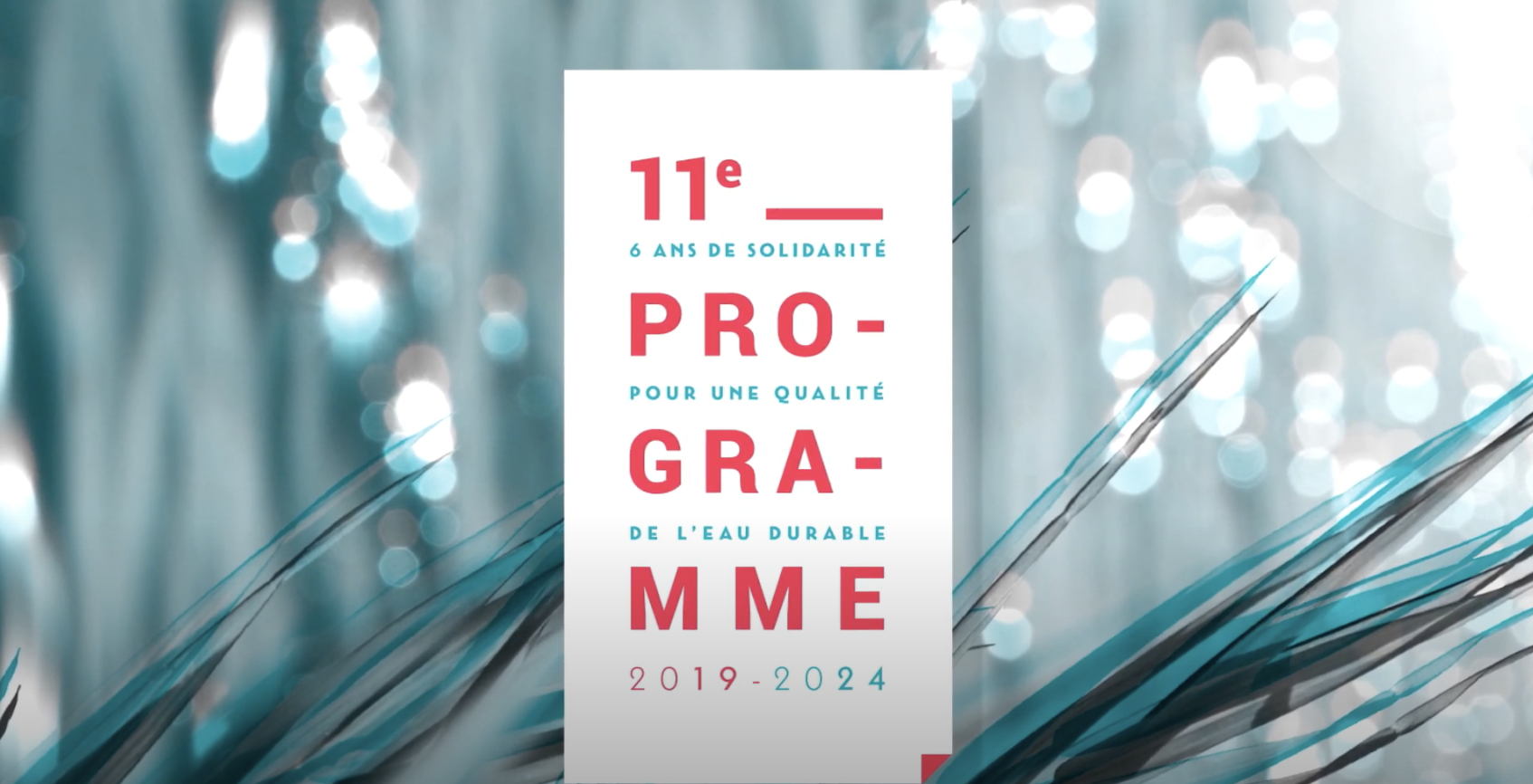 Afficher la vidéo 11ème programme d'intervention de l'agence de l'eau Adour-Garonne