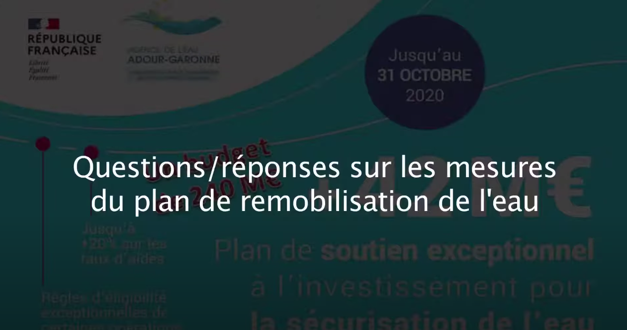 Afficher la vidéo Questions/Réponses sur le plan de soutien exceptionnel