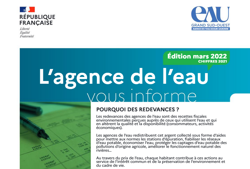 L'agence de l'eau vous informe - Edition mars 2022