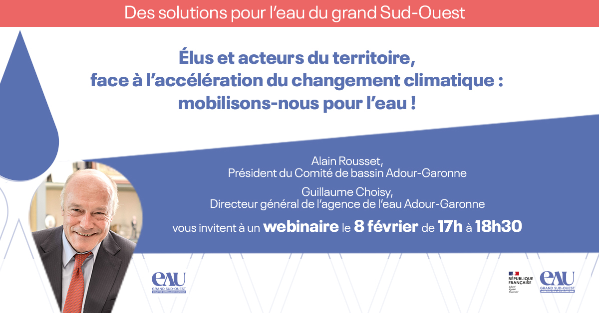 webinaire Des solutions pour l'eau