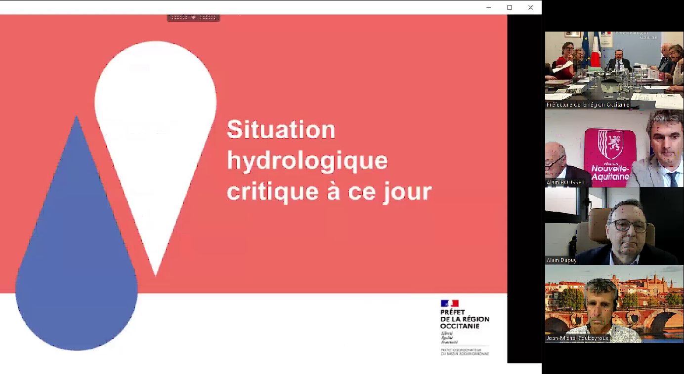 Afficher la vidéo replay webinaire situation hydrologique bassin - 24 mars 2023