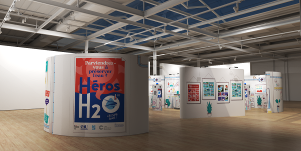 Scénographie Héro H2O de l'Eau Bordeaux Métropole