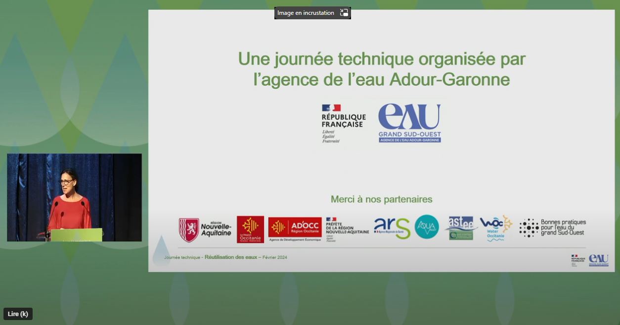 Afficher la vidéo Journée technique Réutilisation des eaux - 6/02/2024 // introduction et reglementation
